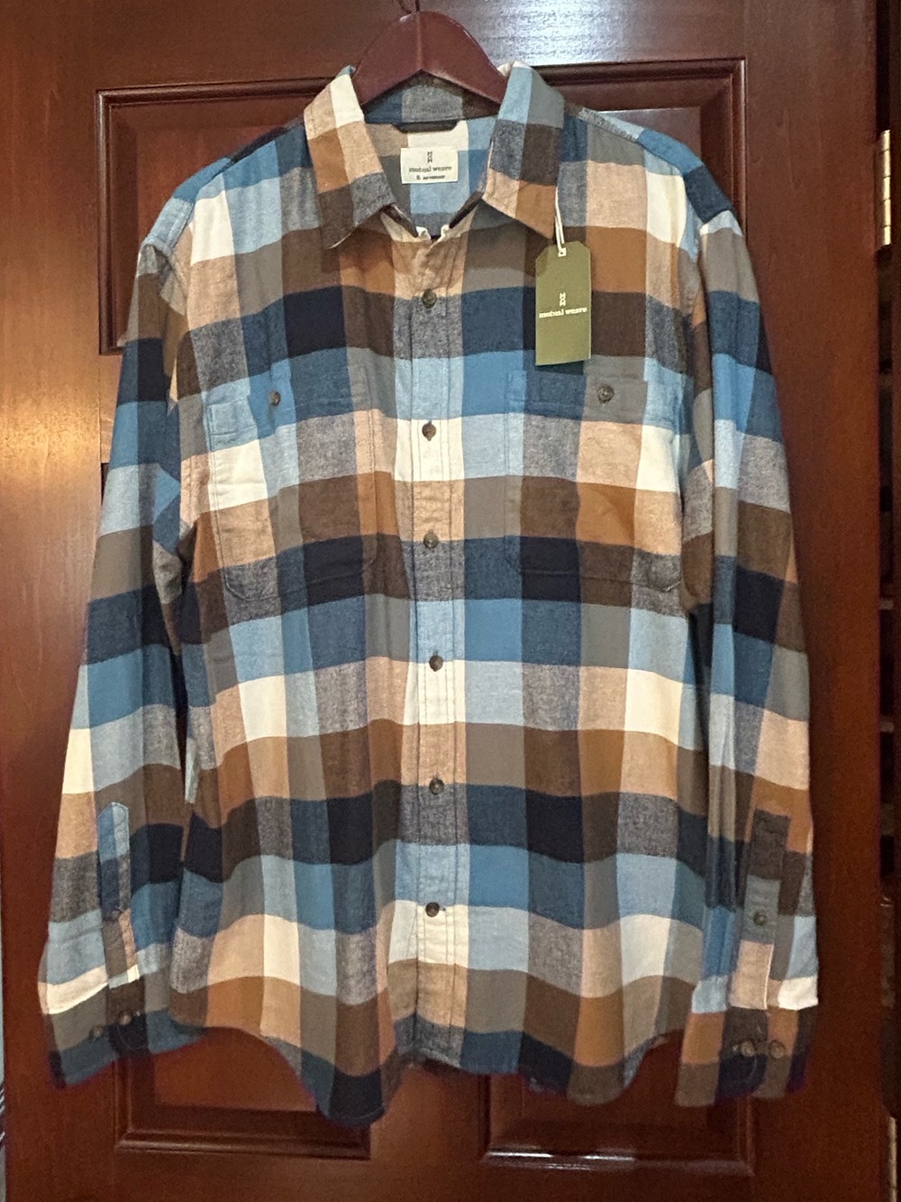 NWT Blue Buffalo Mutual Weave Men’s XL Plaid Flannel Shirt
